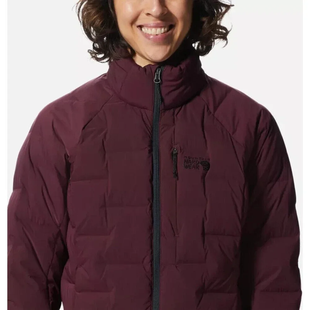 Mountain Hardwear Stretchdown Puffer Jacket Women's XS Purple Full Zip ERK1660